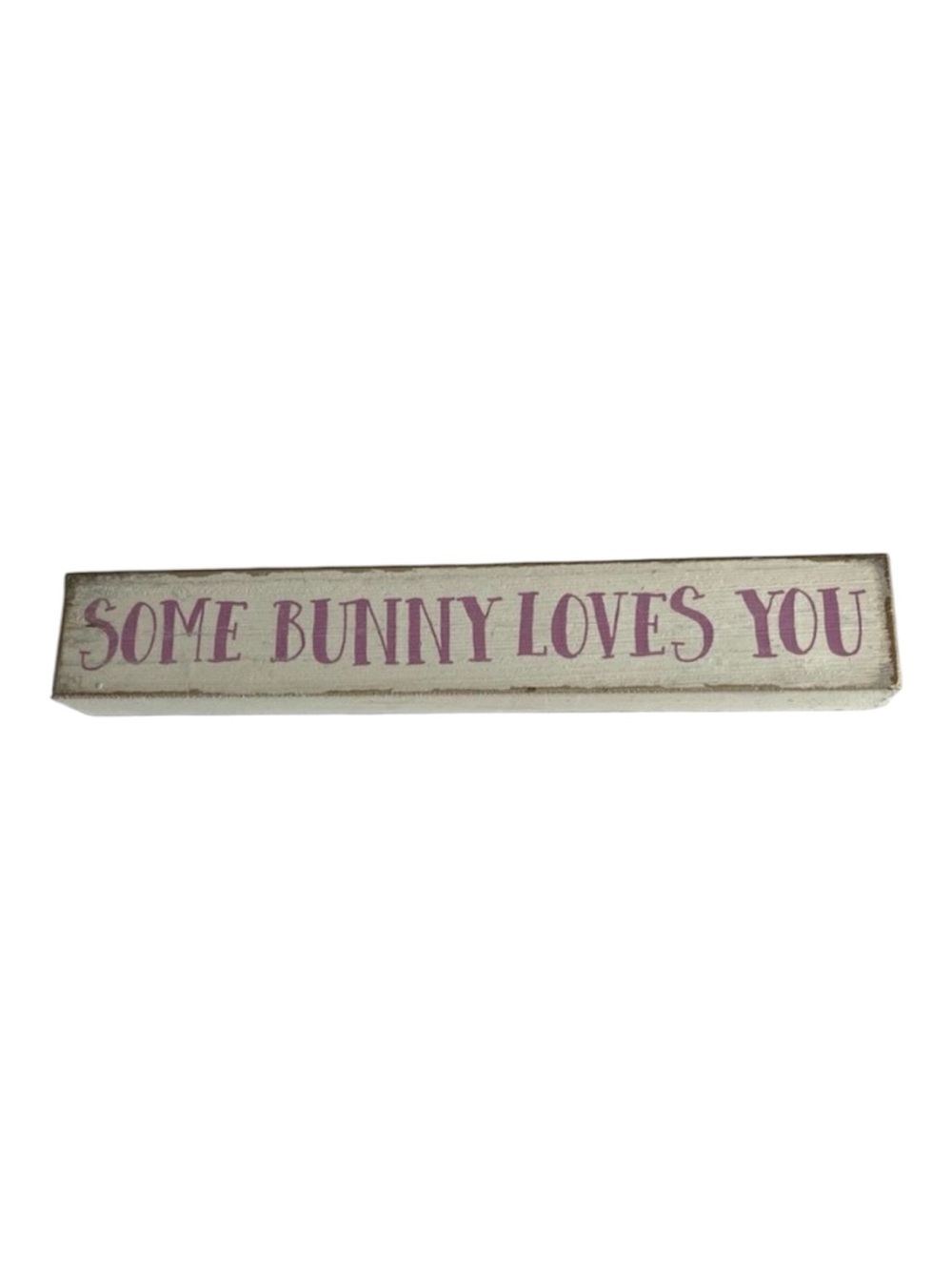 Some Bunny Loves You Distressed Wooden Easter Sign Farmhouse Decor